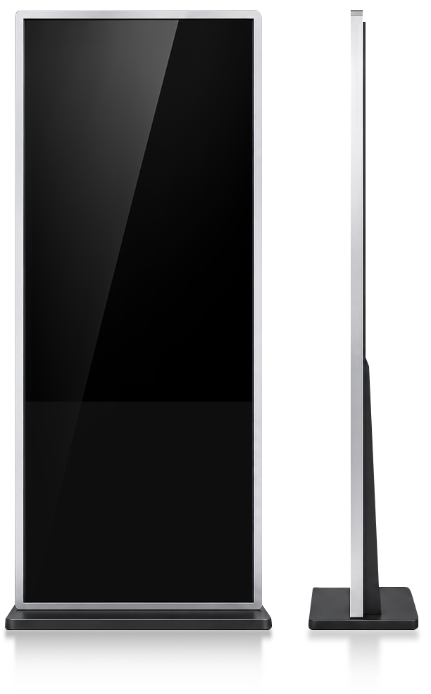 Totem Slim 55 — vista frontal e lateral